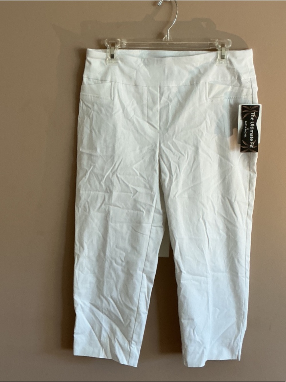 Zac & Rachel White Cropped Ankle Pants